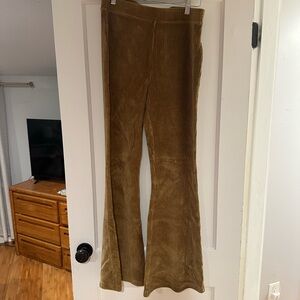 Aerie Brown Corduroy Flare Pants
